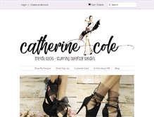 Tablet Screenshot of catherinecole.com